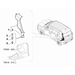 Jeep Renegade 2015-Present Back Door Glass