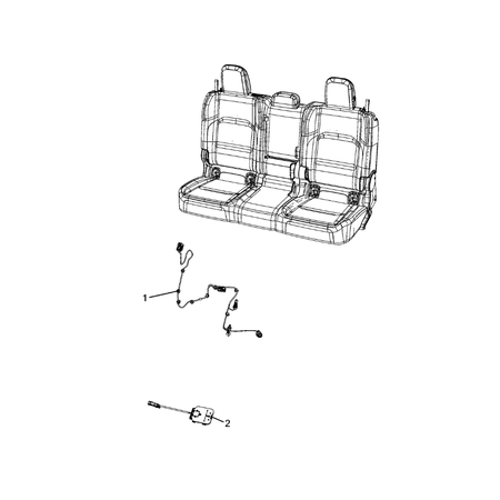 Jeep Wrangler 2018-Present Wiring, Body And Accessories Cable Harness