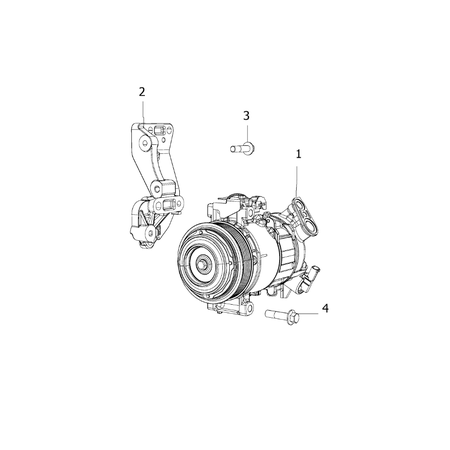 Jeep Renegade 2015-Present Air Conditioning Compressor Screw