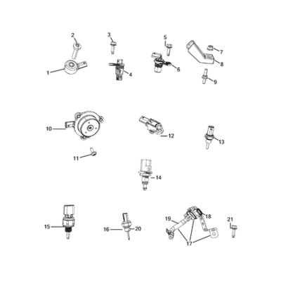 Jeep Wrangler 2018-Present Sensors Sensor