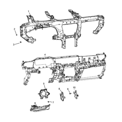 Jeep Grand Cherokee 2021-Present Instrument Panel Bracket