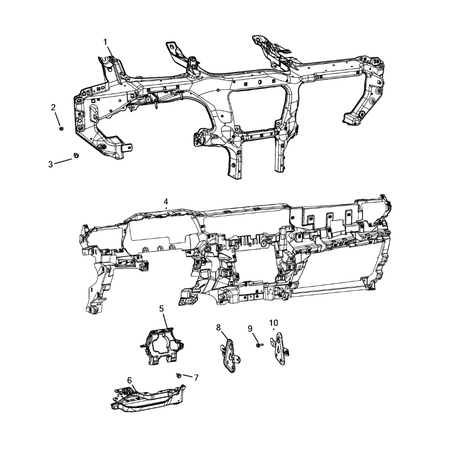 Jeep Grand Cherokee 2021-Present Instrument Panel Screw