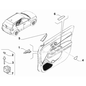 Jeep Renegade 2015-Present Side Front Doors Framing