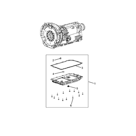 Jeep Grand Cherokee 2011-2020 Case, Extension, Oil Pan, And Indicator (Dipstick) Seal Gasket