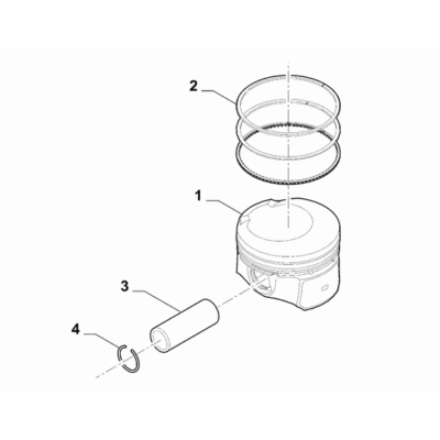 Jeep Renegade 2015-Present Connecting Rods And Pistons Piston Rings Set