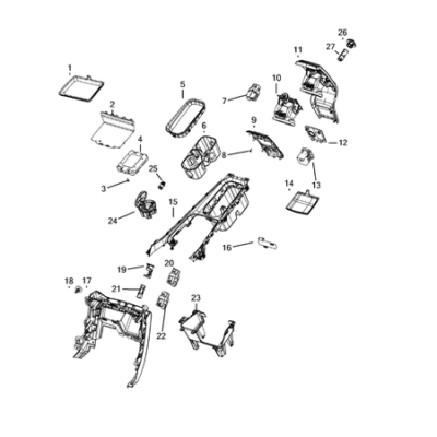 Jeep Compass 2017-Present Consoles Diffuser