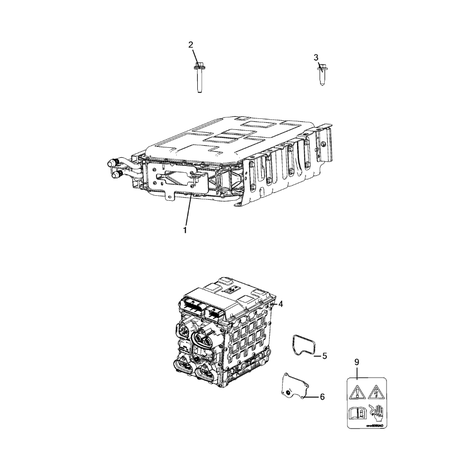 Jeep Grand Cherokee 2021-Present Battery, Battery Tray And Cables Seal Gasket