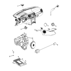 Jeep Avenger 2023-Present Infotainment Devices Clamping Kit