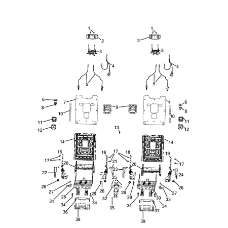 Jeep Grand Cherokee 2021-Present Rear Seats – Third Row Adjusters, Recliners, Shields And Risers Screw