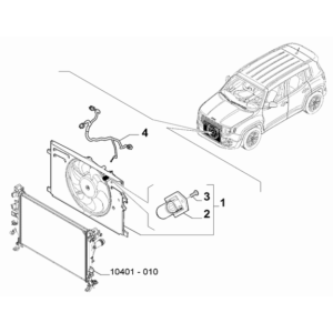 Jeep Renegade 2015-Present Fan And Fan Drive Electric Cable