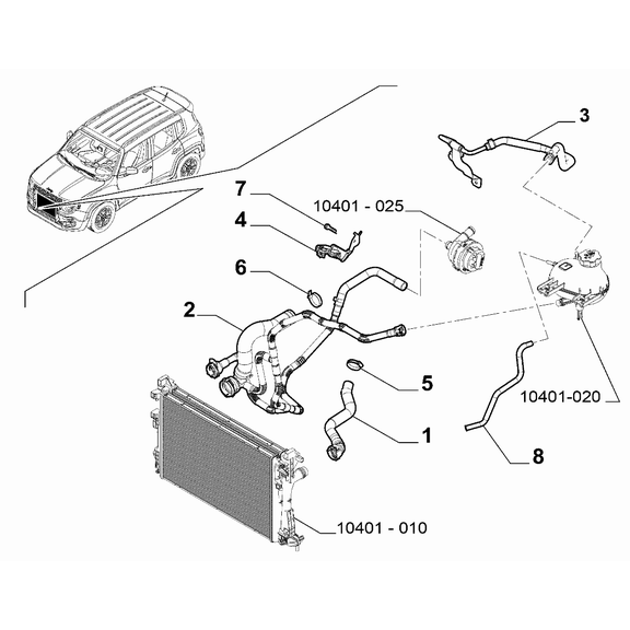 Jeep Renegade 2015-Present Radiator And Leads Bracket