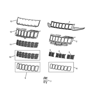 Jeep Grand Cherokee 2011-2020 Grilles Radiator Grill