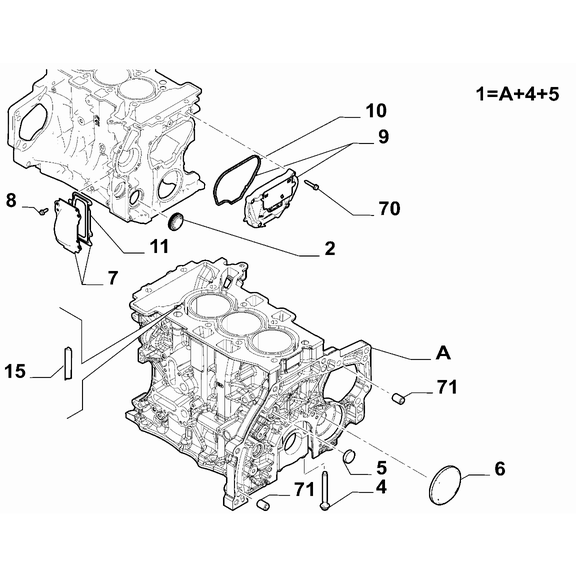 Jeep Avenger 2023-Present Crankcase And Cylinder Head Pin