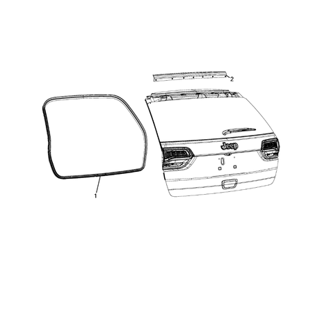 Jeep Grand Cherokee 2011-2020 Weatherstrips And Seals Rubber Weather_Strip