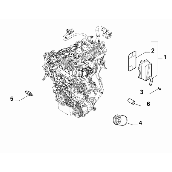 Jeep Renegade 2015-Present Lubrication System Screw