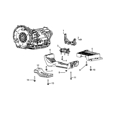 Jeep Grand Cherokee 2021-Present Mounting And Skid Plate Bracket