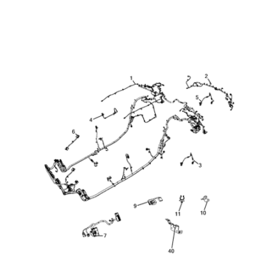 Jeep Compass 2017-Present Wiring, Body And Accessories Electric Cable