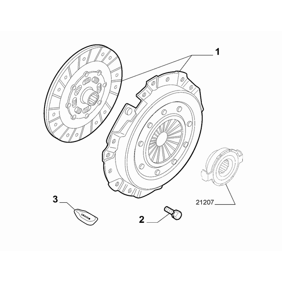 Jeep Renegade 2015-Present Clutch Group Screw And Washerassy