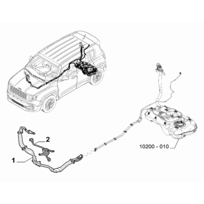 Jeep Renegade 2015-Present Fuel Tank Pipeline Pipe