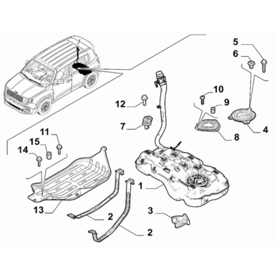 Jeep Renegade 2015-Present Fuel Tank Clip