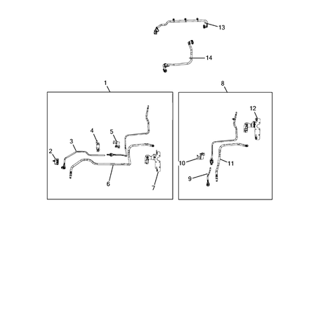 Jeep Wrangler 2018-Present Fuel Lines And Tubes Bracket