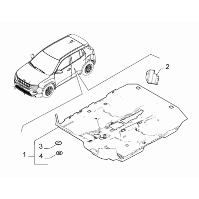 Jeep Avenger 2023-Present Passenger Side Mat Mat