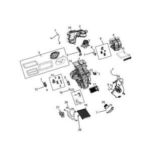 Jeep Compass 2017-Present Air Conditioner And Heater Units Case