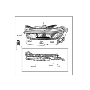 Jeep Avenger 2023-Present Bodyshell, Panels (Front Part) Screw