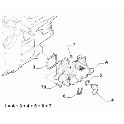 Jeep Avenger 2023-Present Water Pump And Lines Body