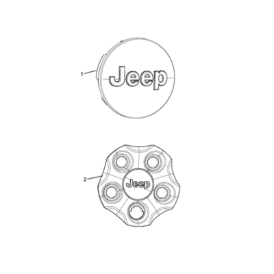 Jeep Compass 2017-Present Wheel Covers And Center Caps Ornament