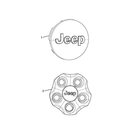 Jeep Compass 2017-Present Wheel Covers And Center Caps Ornament