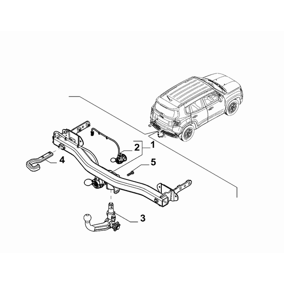 Jeep Renegade 2015-Present External Accessories Cable Harness
