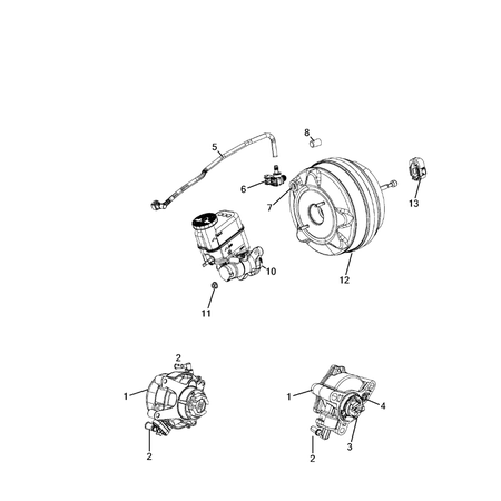 Jeep Cherokee 2014-2018 Brake Booster