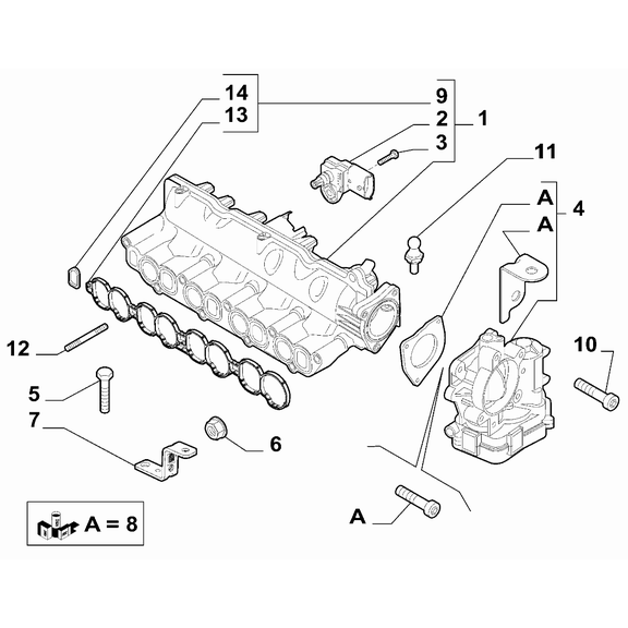 Jeep Renegade 2015-Present Intake Manifold Screw