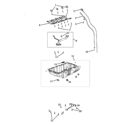 Jeep Grand Cherokee 2021-Present Engine Oiling, Oil Pan And Indicator (Dipstick) Seal Gasket