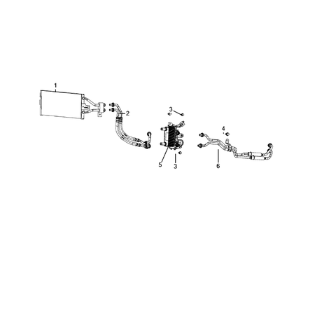 Jeep Grand Cherokee 2021-Present Transmission Oil Cooler And Lines Screw