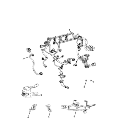 Jeep Compass 2017-Present Wiring, Powertrain Bracket