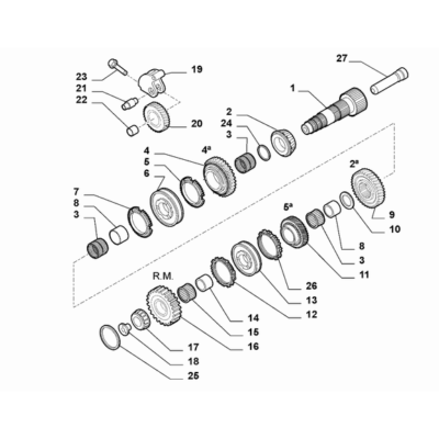 Jeep Renegade 2015-Present Spur Reduction Gearing Gear