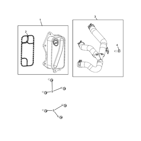 Jeep Wrangler 2018-Present Engine Oil Cooler And Lines Screw