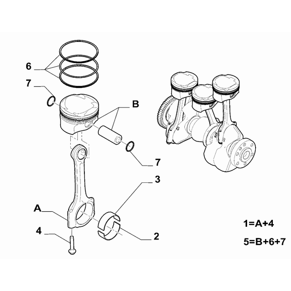 Jeep Avenger 2023-Present Connecting Rods And Pistons Big End Shells