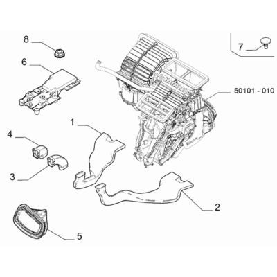 Jeep Avenger 2023-Present Ventilation And Heating Ducting