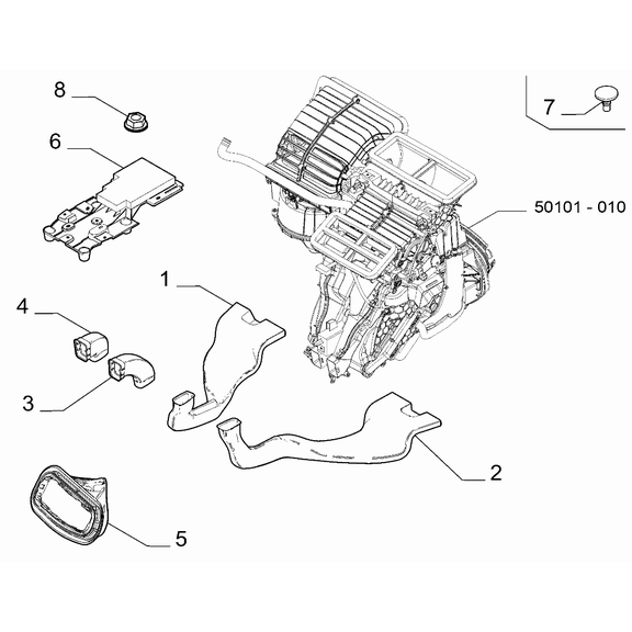 Jeep Avenger 2023-Present Ventilation And Heating Button