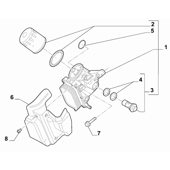 Jeep Renegade 2015-Present Lubrication System Seal Gasket