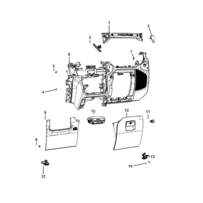 Jeep Wrangler 2018-Present Instrument Panel Pad