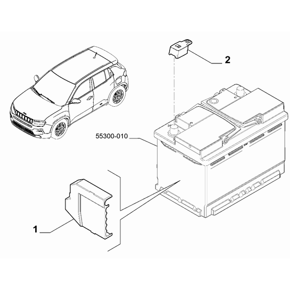 Jeep Avenger 2023-Present Battery Protection