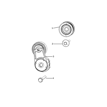 Jeep Grand Cherokee 2021-Present Pulleys And Related Parts Screw