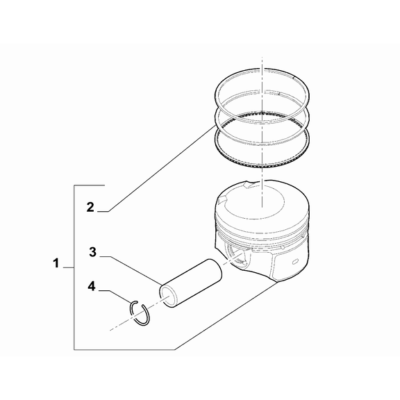 Jeep Renegade 2015-Present Connecting Rods And Pistons Piston, Rings A