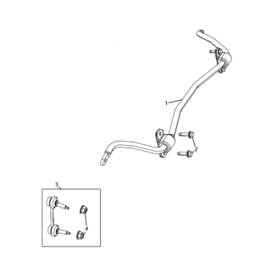 Jeep Grand Cherokee 2011-2020 Rear Stabilizer Bar Torsion Bar