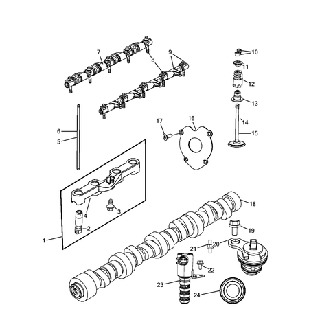 Jeep Grand Cherokee 2011-2020 Camshaft And Valve Stud