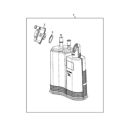 Jeep Grand Cherokee 2021-Present Vacuum Canister/Leak Detection Pump Vapor Trap